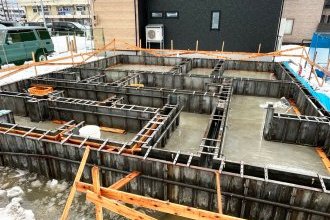 【秋田市泉南モデルハウス】基礎完成！