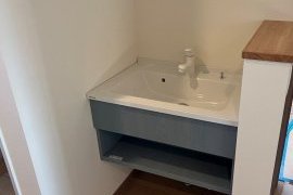 2階ホールの洗面台