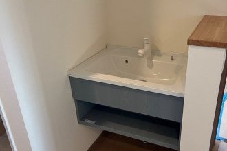 2階ホールの洗面台