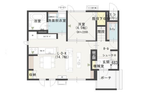 1階間取
