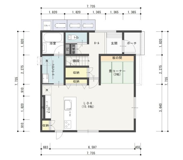 1F　間取り