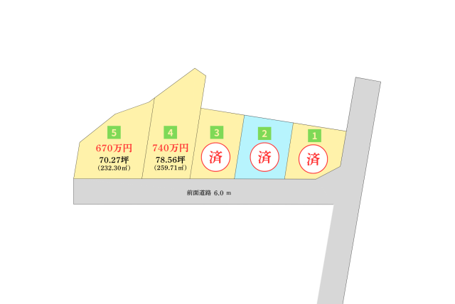 【新5区画分譲地！】ピアステージ河辺