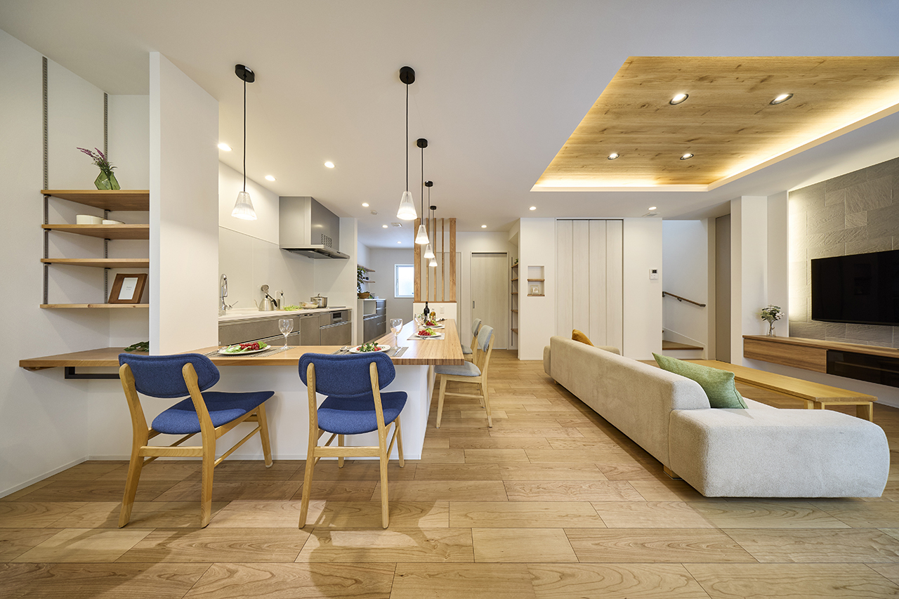 秋田市飯島にて「子育て目線で考えた大空間リビングと家事ラク動線を叶えた家」完成見学会を開催します！