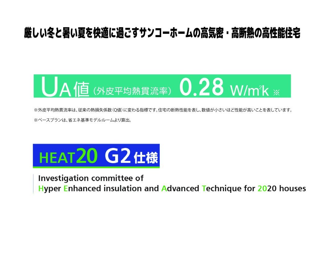 国内最高レベルの高気密・高断熱性能