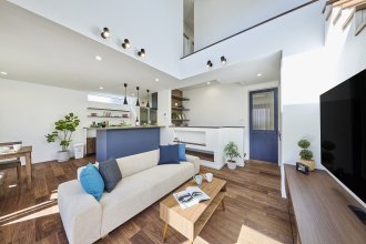 スキップフロアのある家