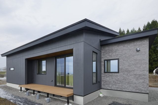 ロフトのある平屋