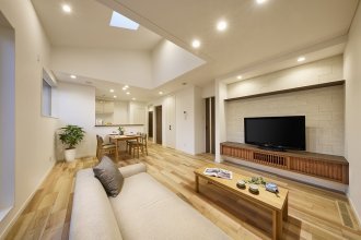 高天井で開放的な平屋