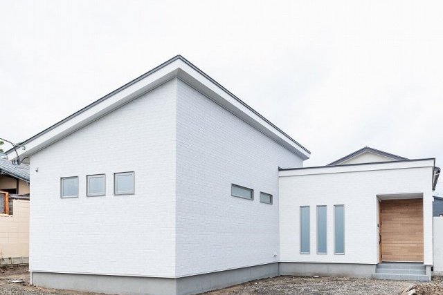 スキップフロアのある平屋