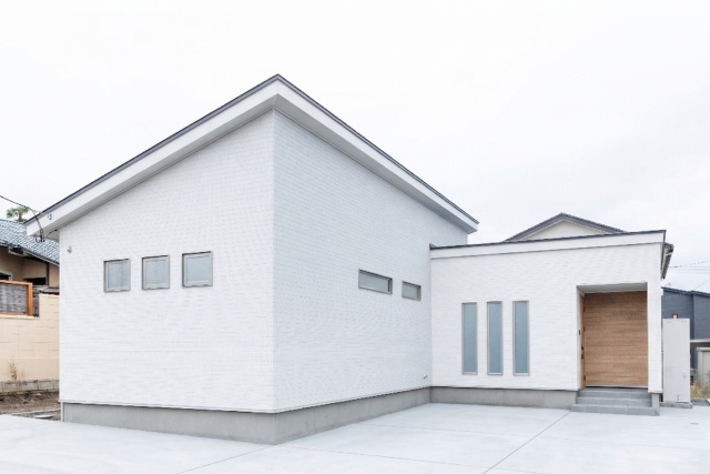 スキップフロアのある平屋