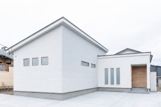 スキップフロアのある平屋