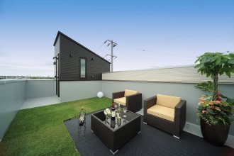 屋上庭園のある家